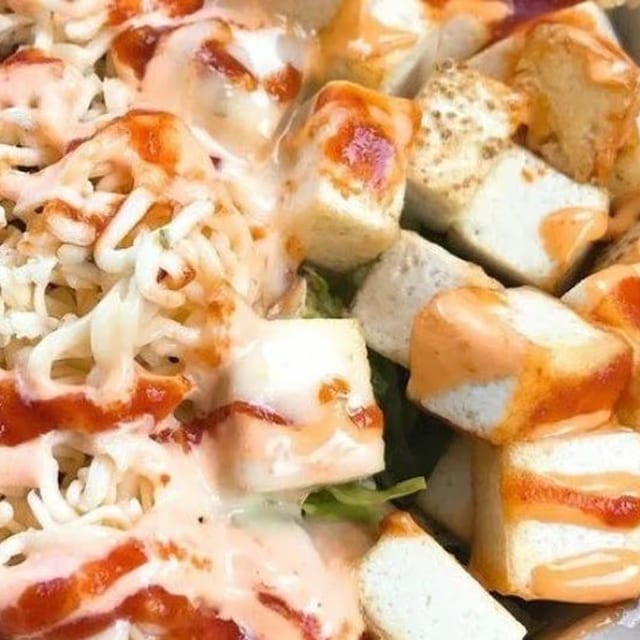 Kimchi Rice Bowl with Tofu.