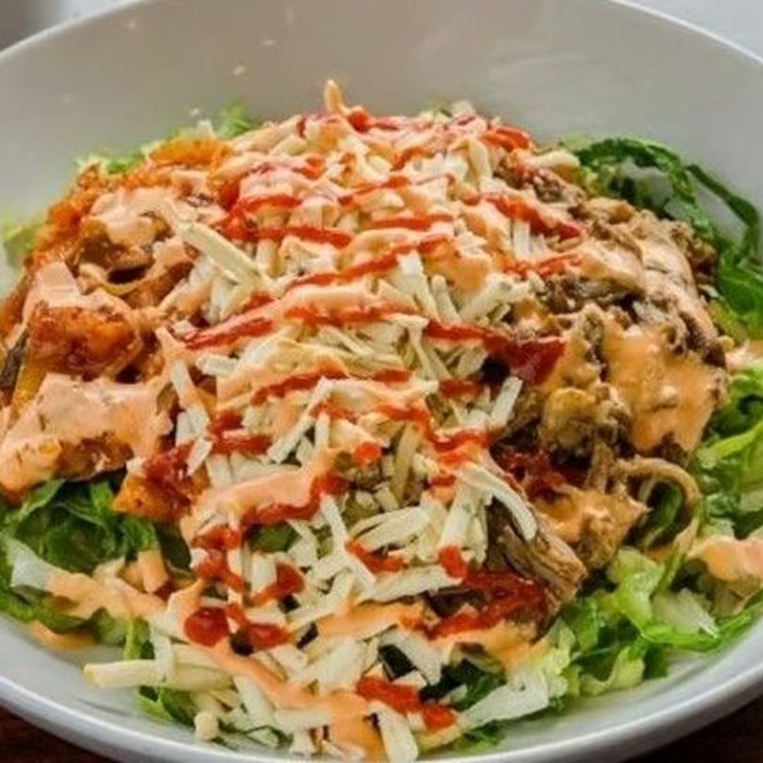 Kimchi Rice Bowl with Pulled Pork.
