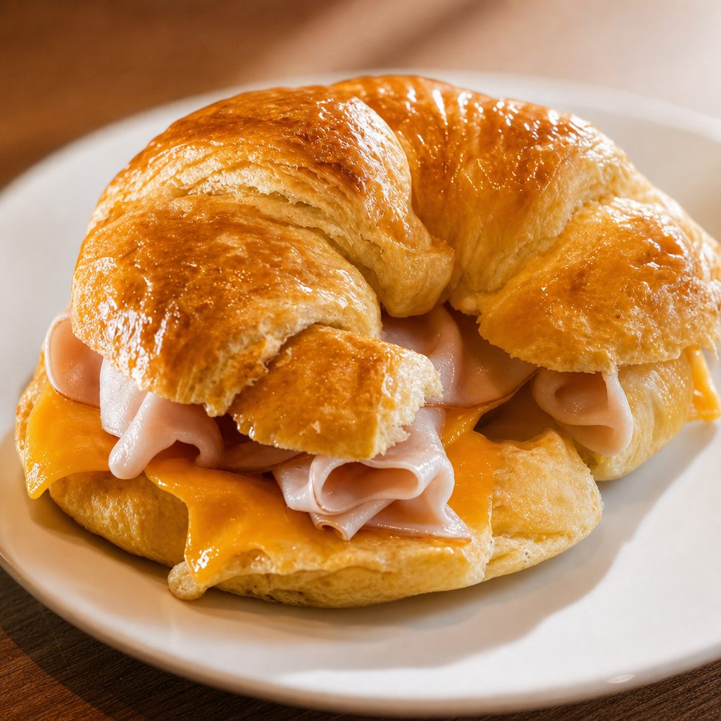 Croissant with Egg & Cheese.