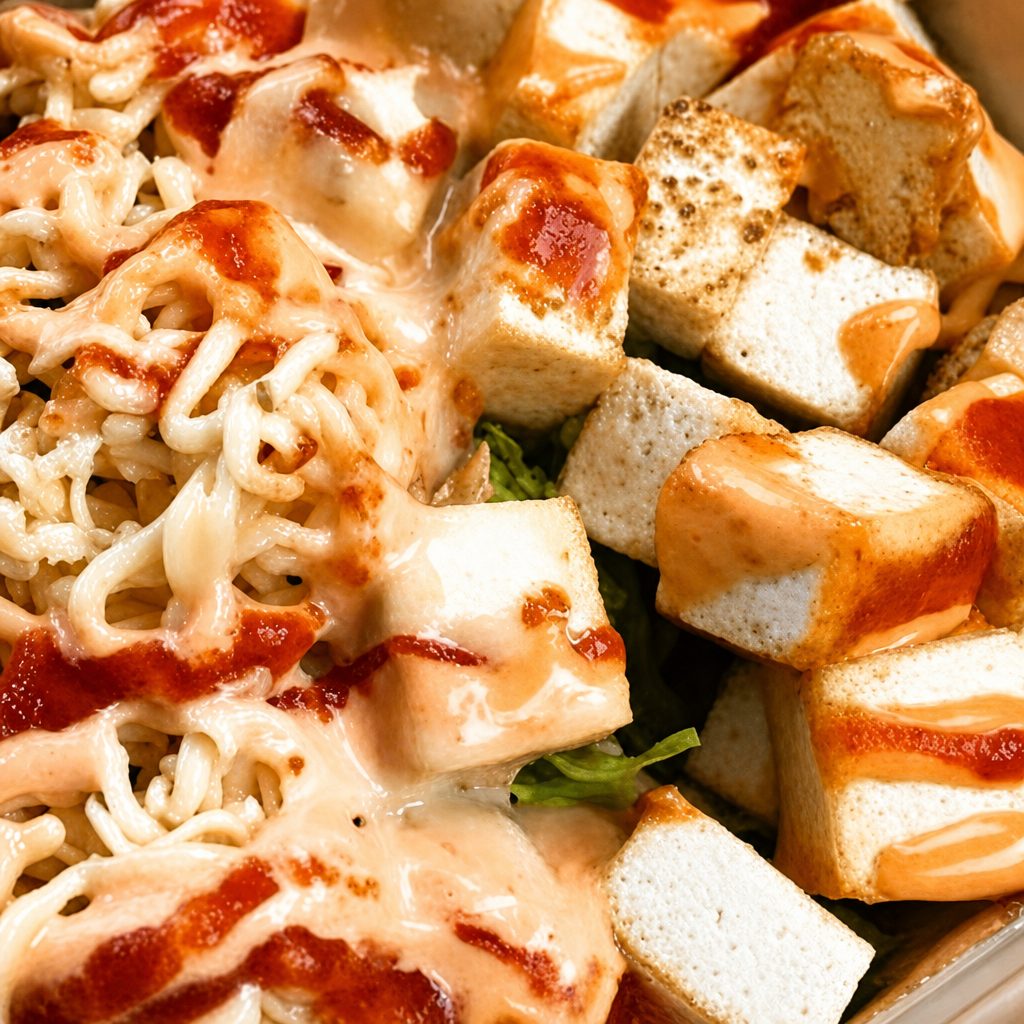 Kimchi Rice Bowl with Tofu.