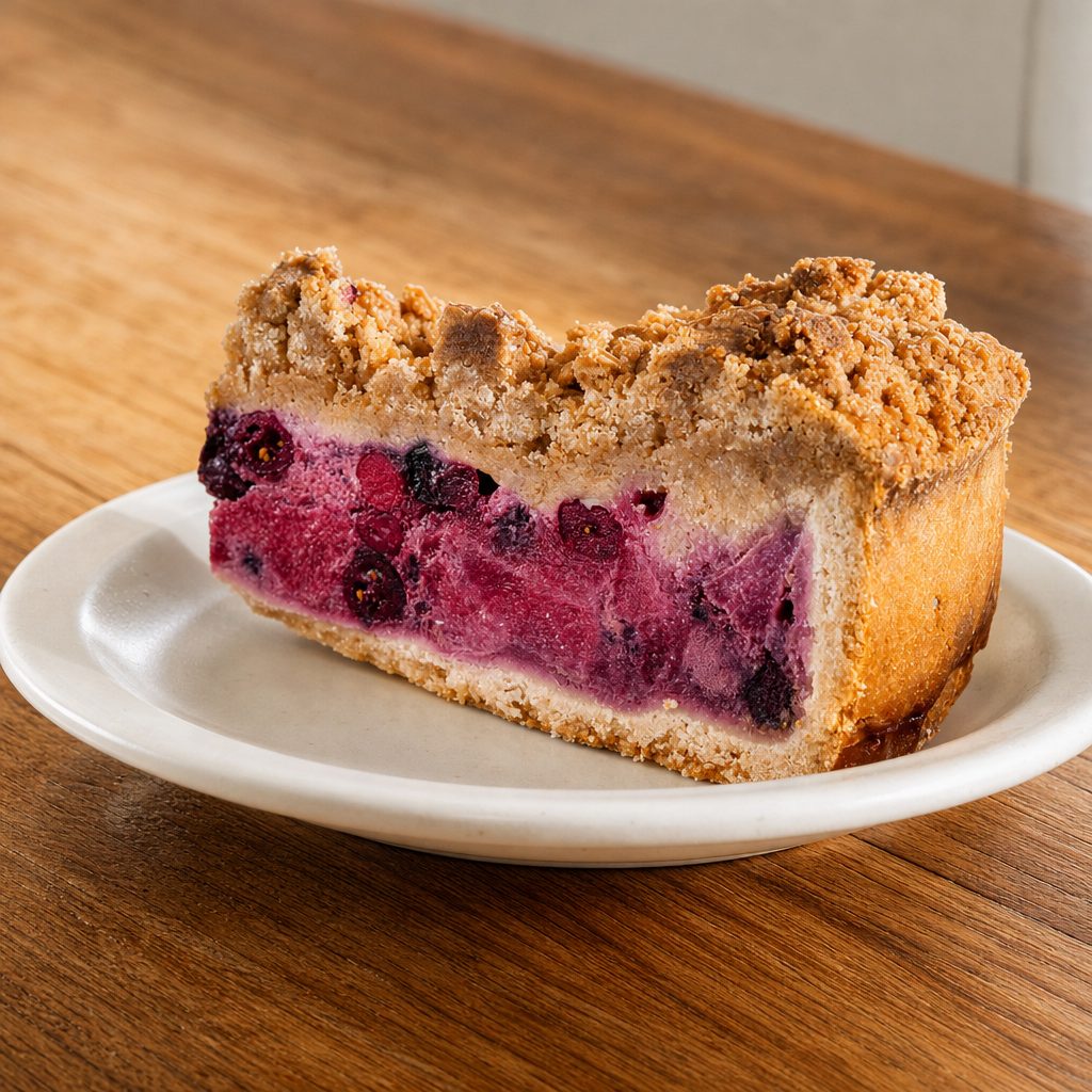 Apple Berry Crispy Cake.